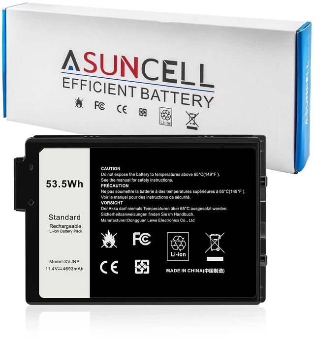 Main image of XVJNP 53.5Wh 0M0TN3 Laptop Battery Replacement for Dell Latitude 5430 7330 Rugged Latitude Series P148G P148G001 P149G P149G001 6JRCP 06JRCP M0TN3 KD1CT 451-BCWQ 11.4V 4457mAh