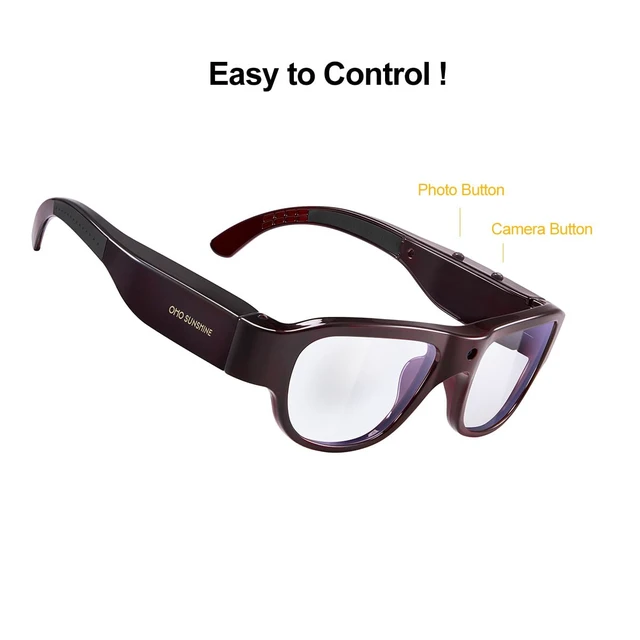 Alt view image 3 of 7 - Smart Glasses with Camera, Photochromic UV400 Z87.1 Camera Sunglasses 1080P HD Camera Glasses, RecordWhileCharging, Water Resistant, HandsFree for Daily & Indoor Outdoor Activities, Unisex