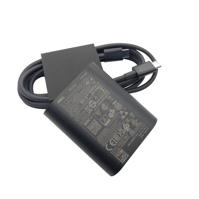 Alt view image 7 of 7 - GaN Laptop Charger 60W Watt USB Type C AC Power Adapter - XPS 13 9320,Latitude 5330 5340 320 7330 9330,DA60NM200 HA60NM200 LA60NM200