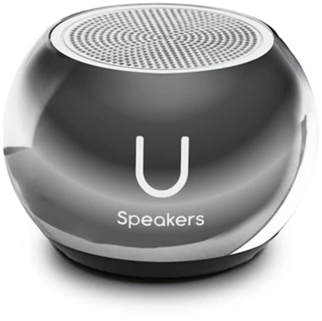 Main image of Mini Bluetooth Speaker, Portable Small Magnetic, Mirror Hematite compact aluminum shell, magnetic mount, travel and beach use, small portable design, rechargeable battery, 18 color options