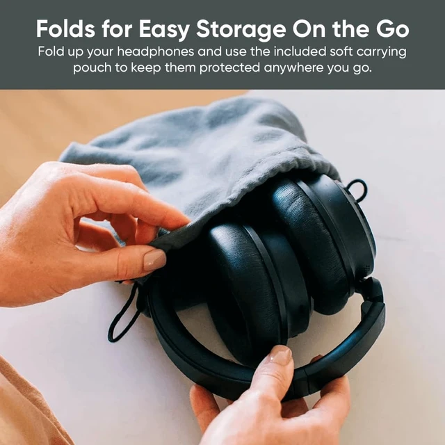 Alt view image 6 of 6 - Wireless Noise Cancelling Over-Ear Headphones with Hard Case Active Noise Cancellation, Transparency Mode, Clear Voice Pick-up, Alexa Built-in