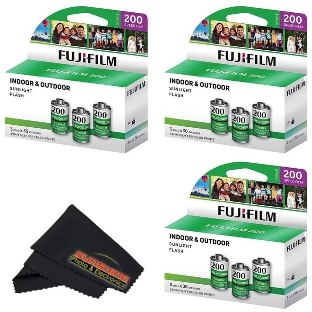 Main image of Fujicolor 200 Color Negative Film (3X 3 Packs (9 Rolls))