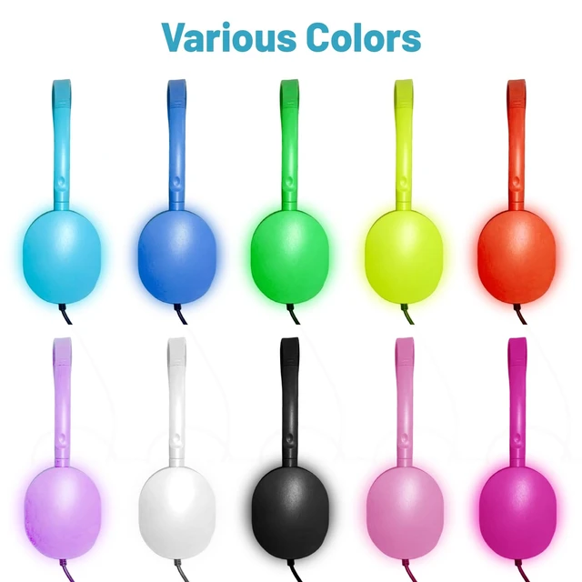 Alt view image 5 of 7 - USB-C Headphones, 30-Pack, Multi Color Bulk, Suitable for Classroom, School, Children and Teenagers, Compatible with Pad and Smartphones