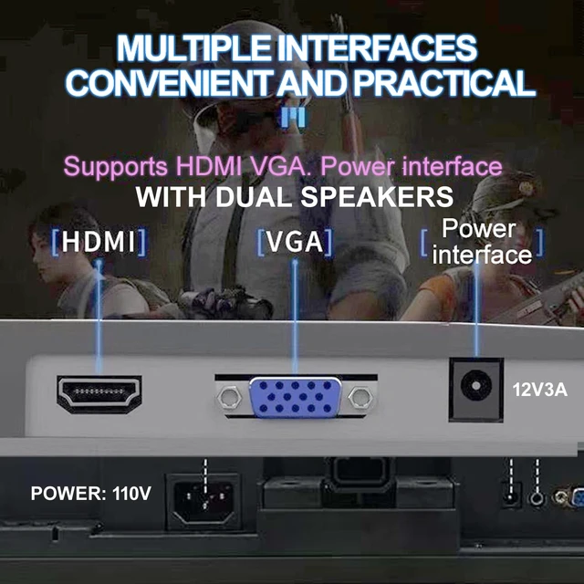 Alt view image 7 of 7 - 19.5-inch Professional HD Monitor (1440 x 900), 75Hz Refresh Rate, Without Audio, Visual Protection Technology, Blue Light Filter, and Flicker-Free Technology (HDMI and VGA Ports)