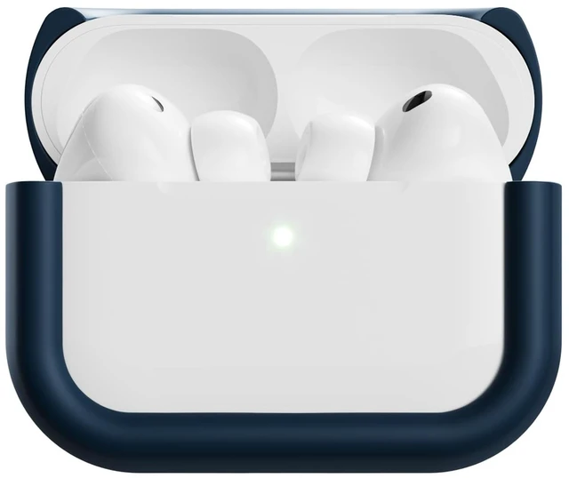 Main image of Compatible with AirPods Pro 3 Case (2025), Minimalist Protective Shock Absorption Aluminum Shells + Elastomer Inlays, Slide-On Fit Charging Case Cover