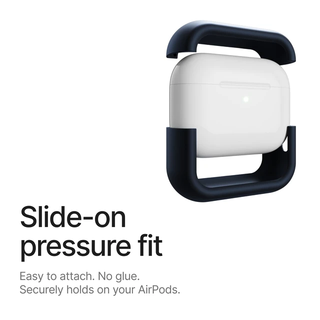 Alt view image 3 of 7 - Compatible with AirPods Pro 3 Case (2025), Minimalist Protective Shock Absorption Aluminum Shells + Elastomer Inlays, Slide-On Fit Charging Case Cover