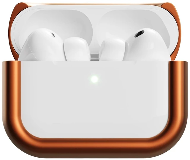Main image of Compatible with AirPods Pro 3 Case (2025), Minimalist Protective Shock Absorption Aluminum Shells + Elastomer Inlays, Slide-On Fit Charging Case Cover