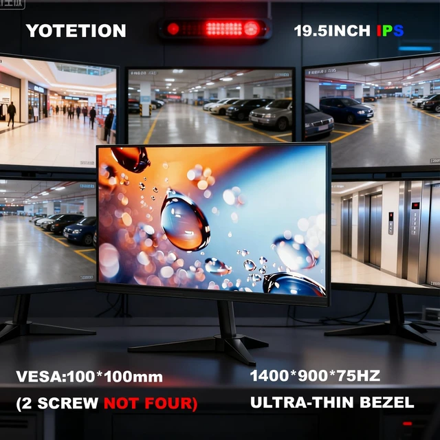 Alt view image 2 of 7 - 19.5-inch Professional HD Monitor (1440 x 900), 75Hz Refresh Rate, Without Audio, Visual Protection Technology, Blue Light Filter, and Flicker-Free Technology (HDMI and VGA Ports)