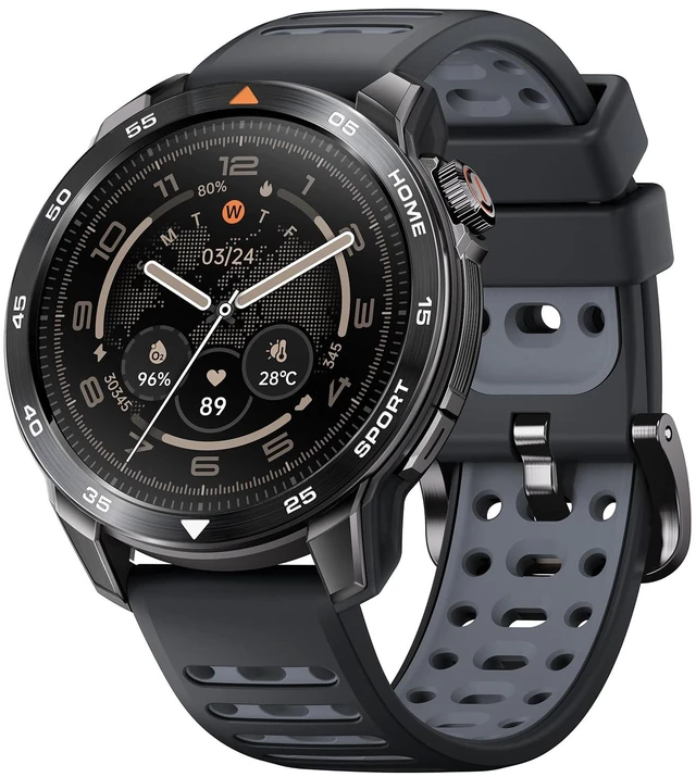 Main image of GS Pro2 GPS Running Smartwatch with Dual Band GPS, 48mm, Dark Gray Built-in Training Plans, 1.43 AMOLED, 20-Day Battery, 150+ Workout Modes, Heart Rate Tracking, 5ATM Waterproof
