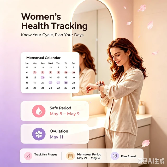 Alt view image 2 of 7 - Smart Watches for Women, 1.27" Fitness Watch for Android/iPhone, Two Bands