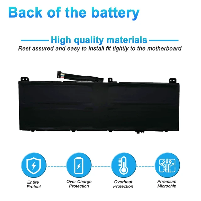 Alt view image 4 of 7 - L22M4PA1 L22C4PA1 Laptop Battery for Lenovo Yoga 7 14IRL8 14ARP8 16IRL8 16ARP8 Yoga 7 2-in-1 14IML9 14AHP9 16IML9 16AHP9 Series L22D4PA1 SB11K38965 5B11K38968 SB11N45990 15.36V 71Wh 4623mAh