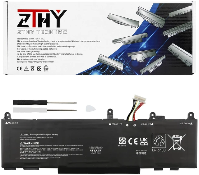 Main image of BX03XL Battery Replacement for HP EliteBook 830 835 840 845 860 865 G11 ZBook Firefly 14 16 G11 Series Laptop Battery BX03056XL TPN-IB0Y HSTNN-OB3H N59733-AC1 N59787-005 N59733-171 11.58V 56.04Wh