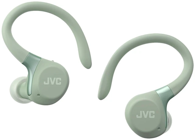 Alt view image 2 of 7 - Fitness Series True Wireless Sport Earbuds with Adjustable Hooks, Active Noise Cancelling, Ambient Sound Mode, IP57 Waterproof, 40hr Long Battery Life, App EQ, Low Latency, Mic HAEC75TG Green