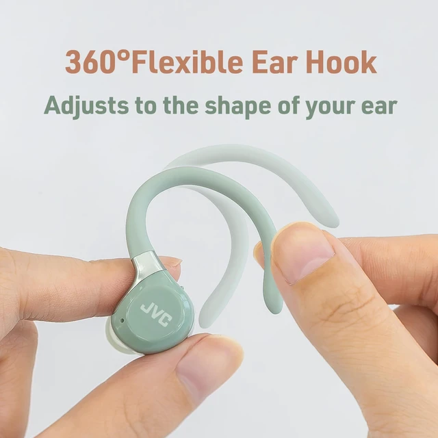 Alt view image 3 of 7 - Fitness Series True Wireless Sport Earbuds with Adjustable Hooks, Active Noise Cancelling, Ambient Sound Mode, IP57 Waterproof, 40hr Long Battery Life, App EQ, Low Latency, Mic HAEC75TV Violet
