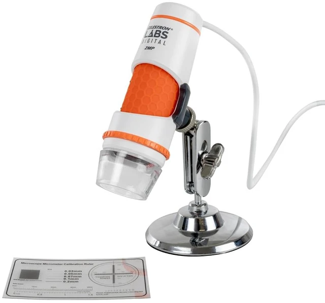 Main image of Labs Digital 2MP Handheld Microscope for Live PC ViewingLearning Up to 200x Magnification, Capture Photos & Video, Lightweight Handheld Design, Adjustable LED Illumination, USB Powered