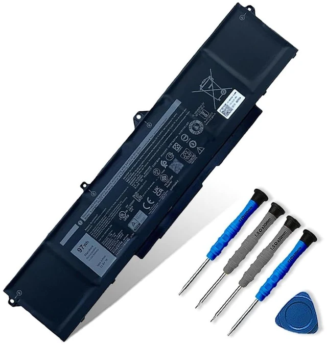Main image of 9JRV0 97Wh Battery Replacement for Dell Latitude 5521 5531 Precision 3561 3571 3581 Alienware m17 R5 AMD m18 R1 R2 m18 R1 AMD Series Laptop 0P3TJ 0R05P0 05RGW
