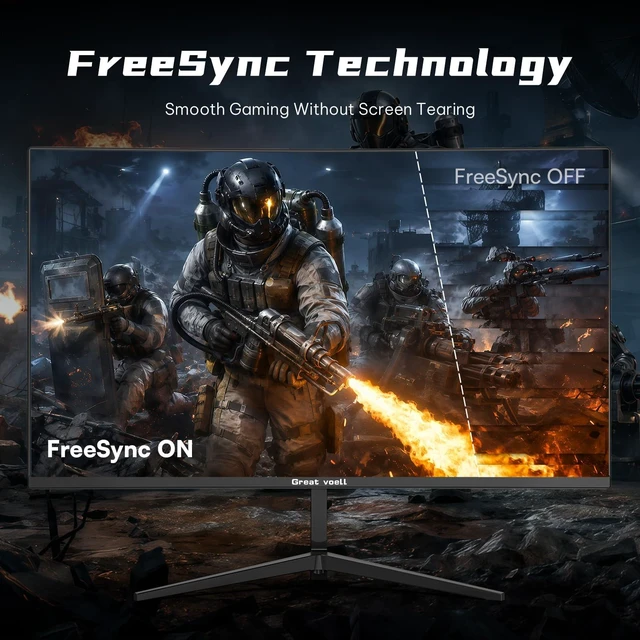 Alt view image 3 of 6 - 24 Inch 200Hz Gaming Monitor, FHD 1080P Curved Computer Monitor, 1ms MPRT High refresh rate PC gaming screen, FreeSync HDR VA display, 4000:1 contrast, 98% sRGB, HDMI, DisplayPort and VESA mounting