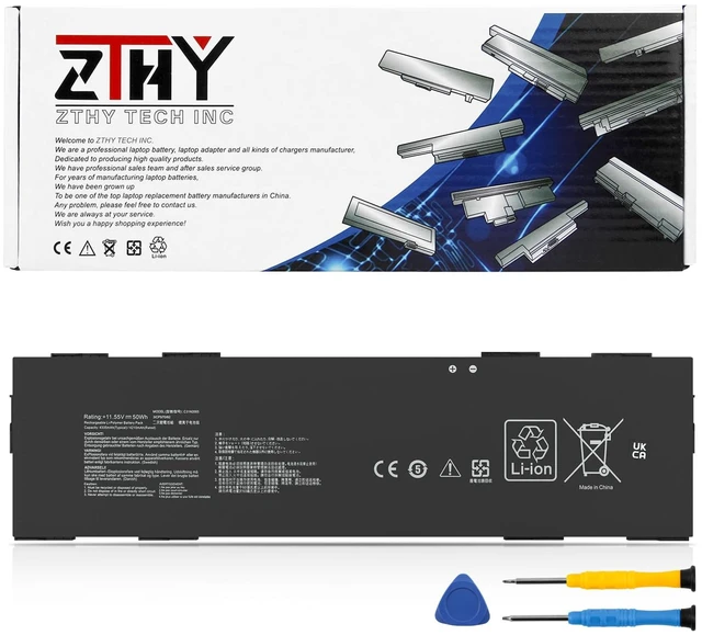 Main image of 50Wh C31N2005 Laptop Battery Replacement for ASUS Chromebook CX3 CX3400FMA Chromebook CX9 CX9400CEA ExpertBook BR1104CGA-N00007XA B3 Flip B3402 B3402FBA B3402FEA Series 0B200-03810000 11.55V 4335mAh
