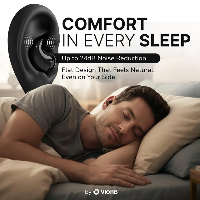 Alt view image 5 of 7 - Drift Earbuds VionB Wireless Bluetooth Noise Cancelling Earbuds for Small Ears Ultra Comfortable Wireless Ear Buds with Mic, Noise Isolation, No Ear Pressure IP6 Waterproof Ear Buds