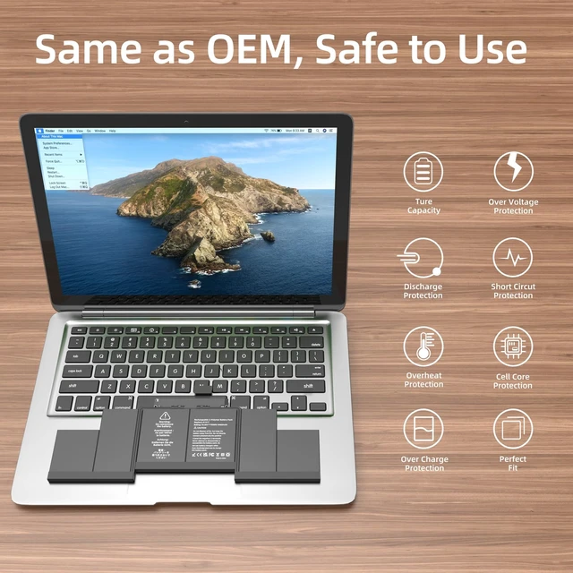 Alt view image 4 of 6 - A1398 A1417 Replacement Battery for MacBook Pro 15 inch Model A1398 EMC 2673 2512 Release Version Early 2013 Mid 2012 Only (Model Identifier: MacBookPro10,1)