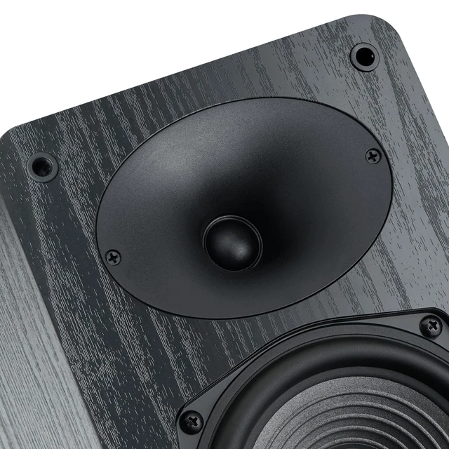 Alt view image 3 of 7 - 5.25" Woofer Passive Speaker, 50W x 2, 20mm Silk Dome Tweeter, 4 Ohm Stereo Speakers with Enhanced Vocal Clarity, Passive Bookshelf Speakers for Home Audio, Receiver or Amplifier Required