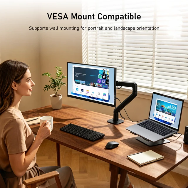 Alt view image 2 of 7 - 13.3 Inch Portable Monitor 3840x2160 IPS Display 100% sRGB Ultra Slim Design, for Laptop, PC, Mac, for Switch & PS5, Phone Compatible, Screen Extender