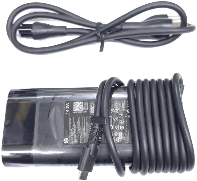 Main image of 140W USB-C AC Adapter for Spectre 2-in-1 Laptop 16-aa0023dx, Compatible P/N: TPN-LA29, N22270-001, N22282-001, PA-1141-08HT