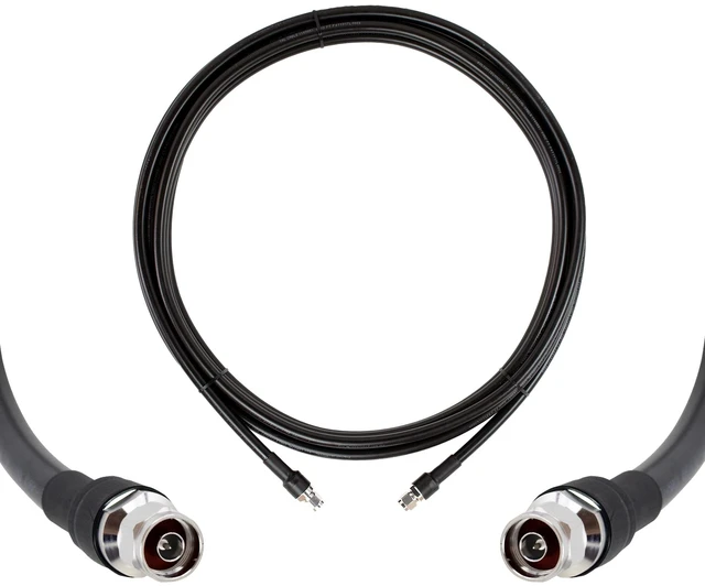 Main image of Bolton600 Coaxial Cable 30ft Black, N Male to N Male - LMR®600 Equivalent Heavy-Duty Ultra-Low-Loss 50-Ohm Design for Home and Commercial Signal Booster Installations