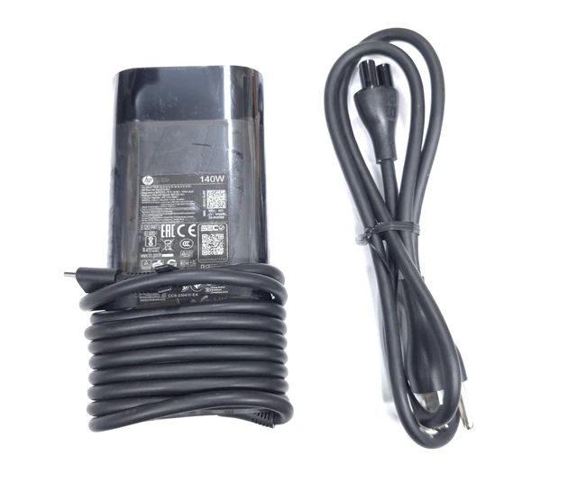Alt view image 5 of 7 - 140W USB-C AC Adapter for Spectre 2-in-1 Laptop 16-aa0023dx, Compatible P/N: TPN-LA29, N22270-001, N22282-001, PA-1141-08HT