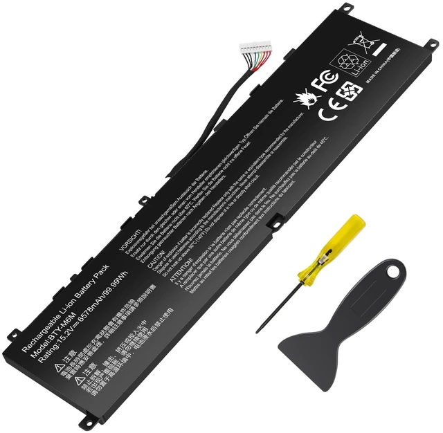 Main image of BTY-M6M Laptop Battery for MSI GS66 Stealth 10SE 10SF 11UE 11UH GE66 Raider 10UG 11UG GE76 for Dragon Tiamat 11UH WS66 10TM 11UMT 11UKT for Raider 11UG GE76 11UE 55R G6 430 440 445 G7