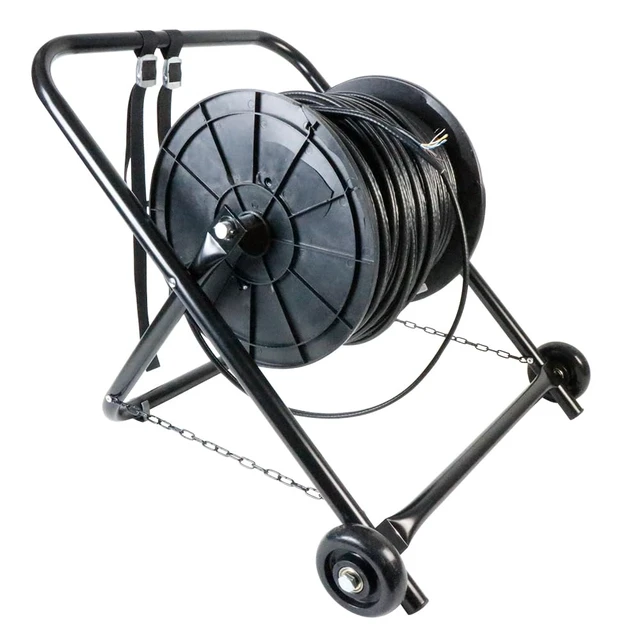 Alt view image 3 of 7 - Wheeled Cable Caddy Mobile Wire & Cable Spool Holder with Rolling Base (SKY6105)
