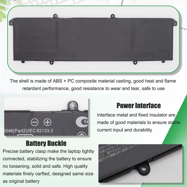 Alt view image 6 of 7 - C31N2201 Battery Replacement for ASUS Vivobook 15 X1504VA X1504ZA For Go 15 E1504FA E1504GA 14 OLED X1405VA 16 OLED M1605YA X1605EA X1605PA X1605ZA 14X OLED X1403VA 15X OLED M3504YA, 42Wh