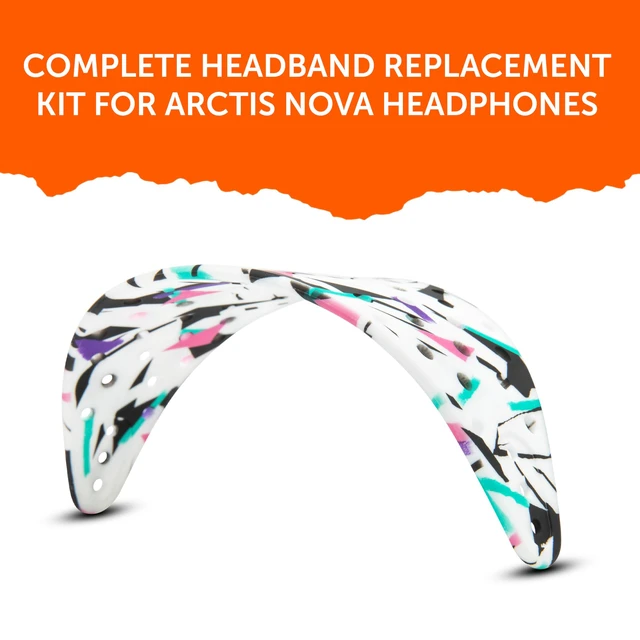 Alt view image 6 of 7 - Mod Kit Arctis Nova 7 - Gel Earpads, Headband & Side Plates Made by Wicked Cushions Also Fits Nova 5 & Pro Wired, Comfort & Style Upgrade 90's White