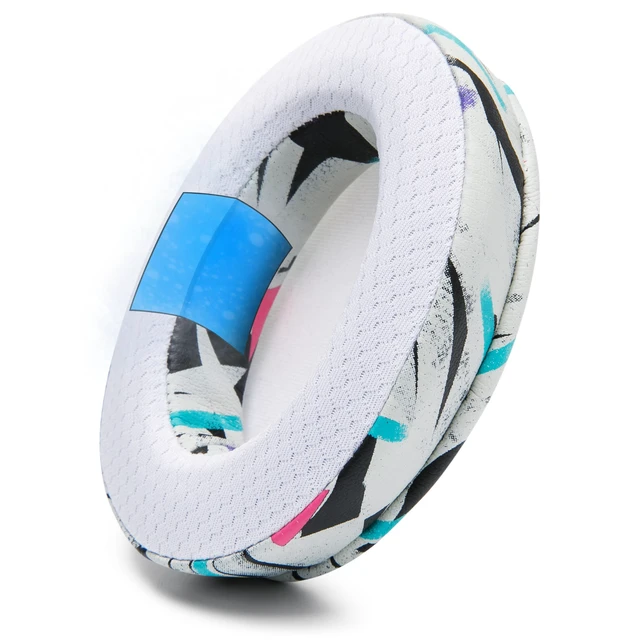 Alt view image 7 of 7 - Mod Kit Arctis Nova 7 - Gel Earpads, Headband & Side Plates Made by Wicked Cushions Also Fits Nova 5 & Pro Wired, Comfort & Style Upgrade 90's White
