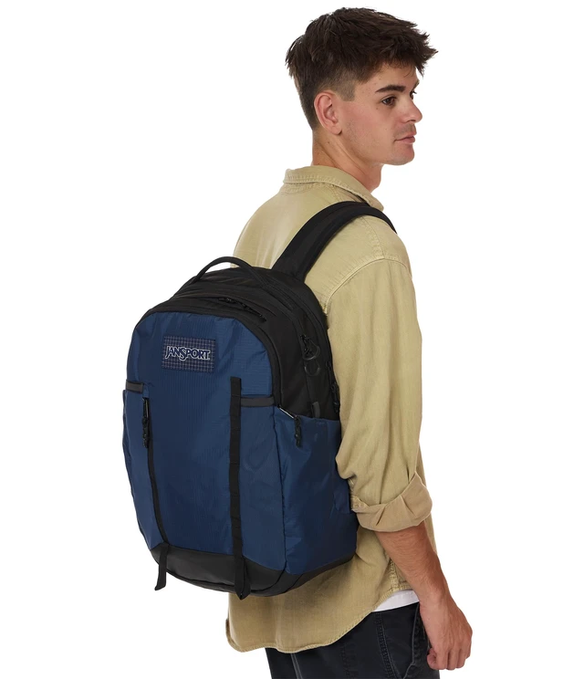 Alt view image 7 of 7 - 28L All Around Pack - Travel Backpack, Navy 15-Inch Laptop Sleeve, Versatile Rucksack w/Hydration Sleeve, Reflective Accents & Safety Whistle