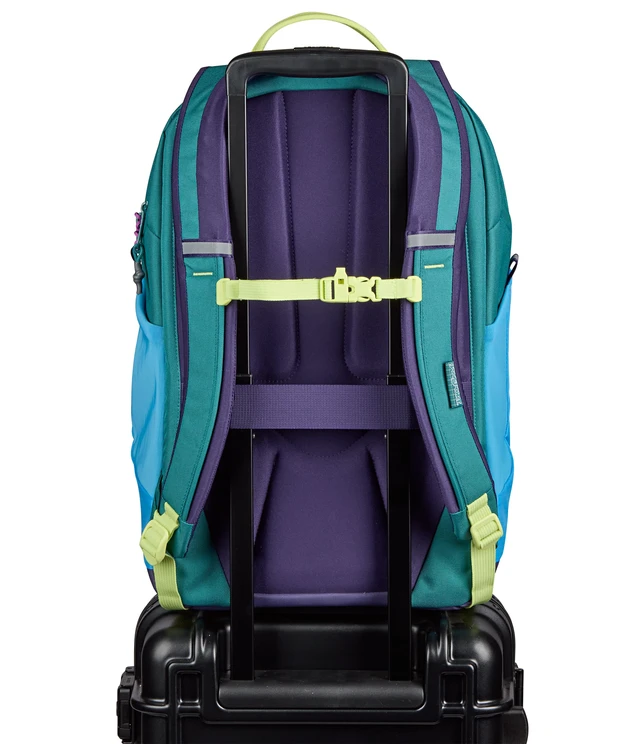 Alt view image 2 of 7 - 28L All Around Pack - Travel Backpack, Emerald Pool 15-Inch Laptop Sleeve, Versatile Rucksack w/Hydration Sleeve, Reflective Accents & Safety Whistle