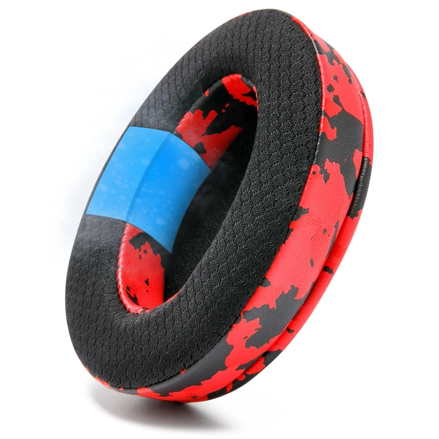 Alt view image 7 of 7 - Mod Kit Arctis Nova 7 - Gel Earpads, Headband & Side Plates Made by Wicked Cushions Also Fits Nova 5 & Pro Wired, Comfort & Style Upgrade Red Camo