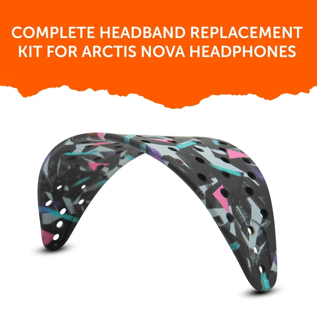 Alt view image 6 of 7 - Mod Kit Arctis Nova 7 - Gel Earpads, Headband & Side Plates Made by Wicked Cushions Also Fits Nova 5 & Pro Wired, Comfort & Style Upgrade 90's Black