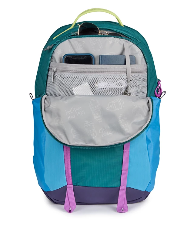 Alt view image 5 of 7 - 28L All Around Pack - Travel Backpack, Emerald Pool 15-Inch Laptop Sleeve, Versatile Rucksack w/Hydration Sleeve, Reflective Accents & Safety Whistle