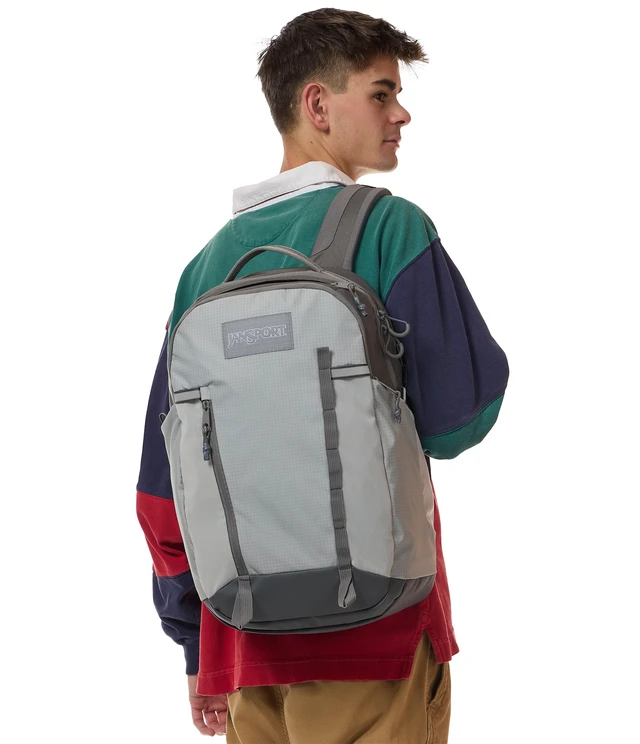 Alt view image 7 of 7 - 28L All Around Pack - Travel Backpack, Grounded Grey 15-Inch Laptop Sleeve, Versatile Rucksack w/Hydration Sleeve, Reflective Accents & Safety Whistle