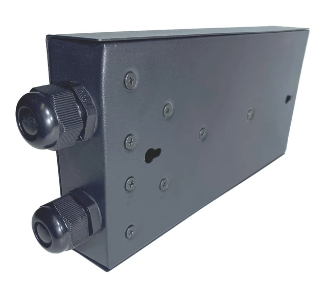 Alt view image 4 of 6 - Fiber Optic Wall Mount Box with LC Couplers for Single Mode & Multimode Fiber Optic Cable. Fiber Box Enclosure for MPOEs, Network Rooms, and IDF Rooms. (LC 12 Strand OM1)