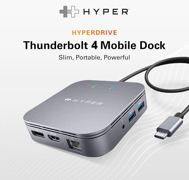 Alt view image 2 of 7 - Drive Dual Monitor Thunderbolt Dock - 4K60Hz HDMI Thunderbolt Docking Station -7-in-1 Dock - Slim, Portable, Powerful