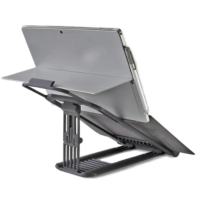 Alt view image 2 of 6 - Surface PRO Stand: Lift Your Surface with Keyboard Attached - Reduce Neck Pain, Improve Camera Angle, Portable, Adjustable, Easy to Use