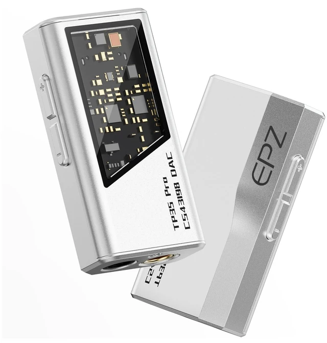 Main image of TP35 PRO Mini Portable IEM DAC Hi-Fi Decoder Headphone Amplifier Dongle USB-C to 3.5/4.4mm Dual CS43198 Chips, Supports High-Resolution PCM 32bit/384khz DSD 256 Audio, EQ Adjustment and Mic Calls