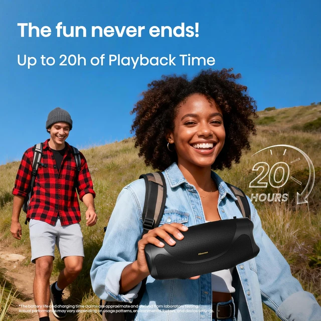 Alt view image 5 of 7 - FlexBoom - Portable Bluetooth Speaker,IP67 Waterproof, Dustproof, and Shockproof, Up to 80W Big Sound,Bluetooth 6.0,Auracast, TWS & Comes with a Detachable Handle Strap