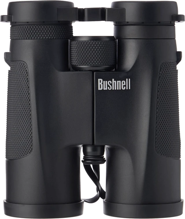 Alt view image 5 of 7 - PowerView 10x42 Compact Roof Prism Binoculars, Black Compact & Foldable Design, Non-Slip Rubber Armor, Fully-Coated Optics, Smooth Center Focus Knob