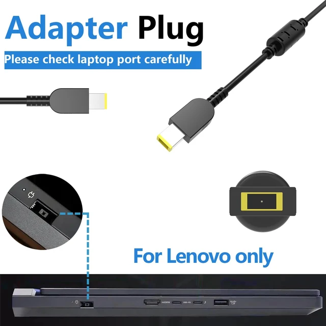 Alt view image 2 of 6 - 400W Ac Adapter 20V 20A ADL400SDC3A ADL400SCC3A Compatible with Lenovo Legion Pro 7i 9i RTX 5090 5080 Gaming Laptop Charger