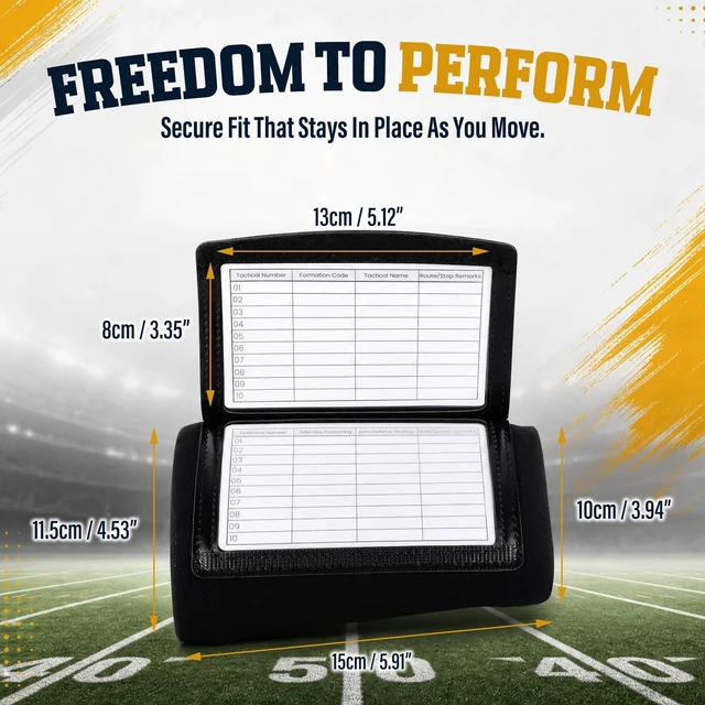 Alt view image 3 of 7 - QB Wrist Coach, Football Quarterback Play Wristbands Sports Wrist Coach, Football QB Arm Band For Play, Baseball Softball Catcher Wristbands For Signs, Adult and Youth