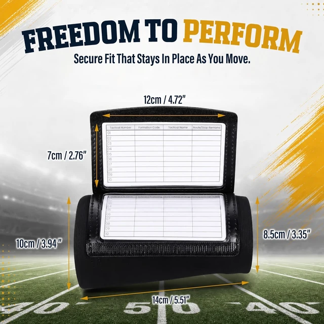 Alt view image 3 of 7 - QB Wrist Coach, Football Quarterback Play Wristbands Sports Wrist Coach, Football QB Arm Band For Play, Baseball Softball Catcher Wristbands For Signs, Adult and Youth