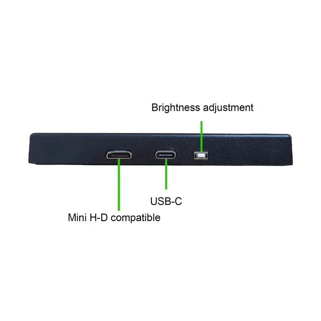 Alt view image 5 of 7 - 10.1'' Portable LCD Monitor 1280x800 IPS Screen Secondary Display Supports Mini H/D Input,for PC Case Computer Laptop